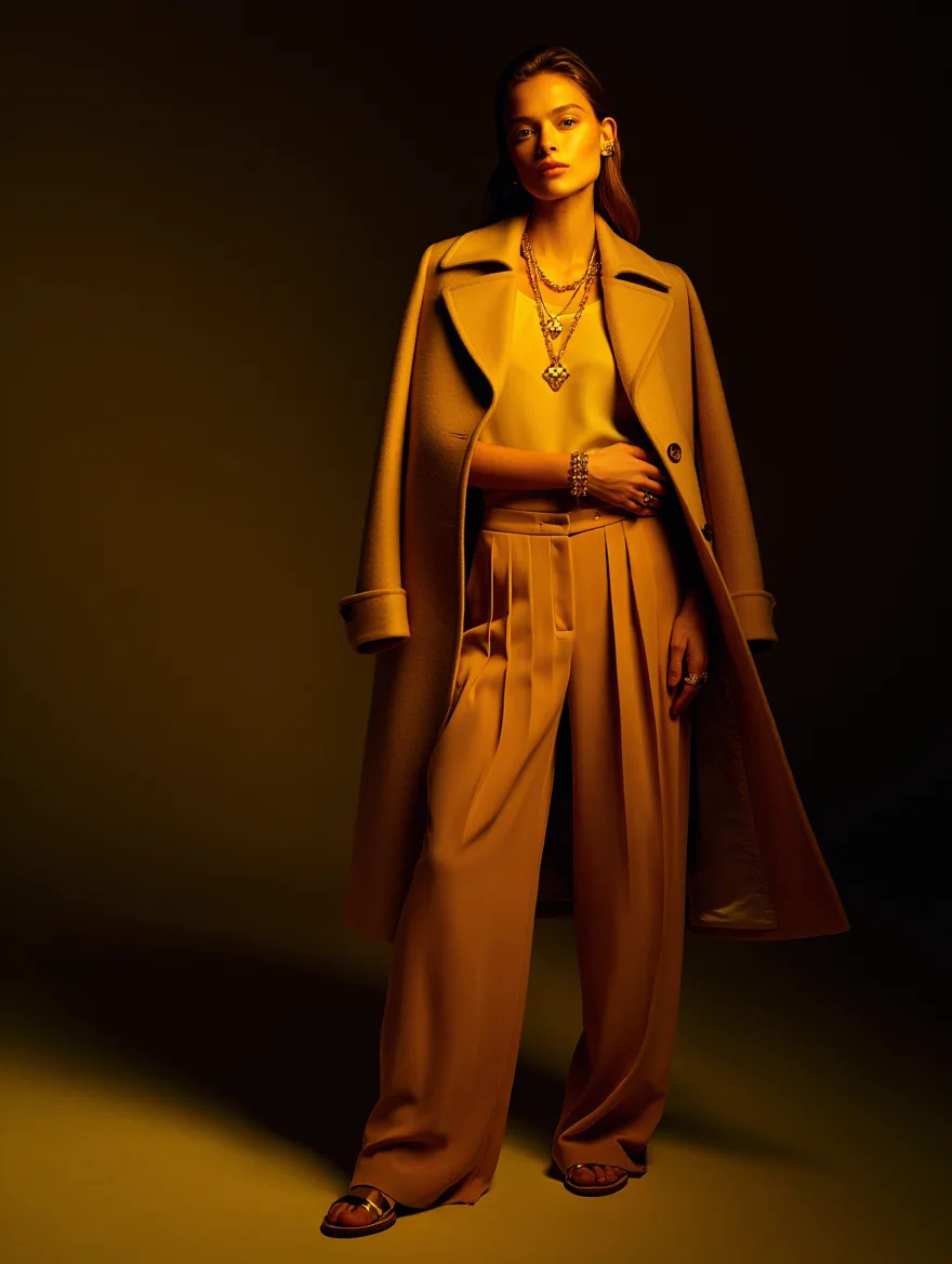 Tailored Wide-Leg Trousers