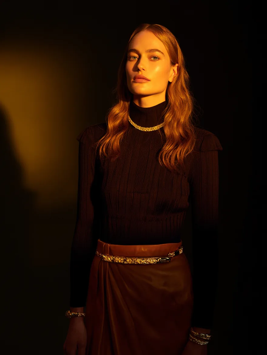 Wrap Satin Skirt